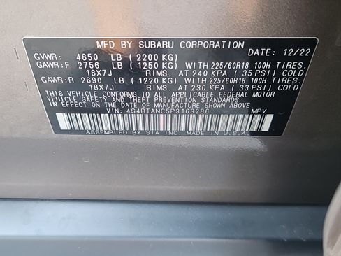 Used 2023 Subaru Outback Limited AWD/4WD image 7