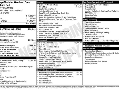 Used 2020 Jeep Gladiator Overland image 4