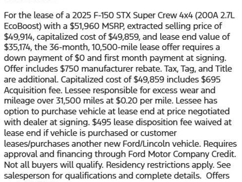 New 2025 Ford F150 STX w/ STX Black Appearance Package image 31