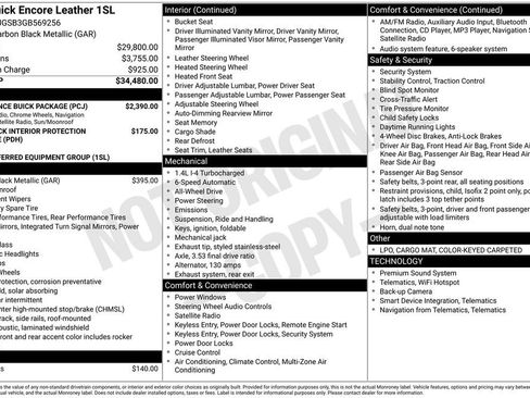 Used 2016 Buick Encore Leather w/ Experience Buick Package image 11