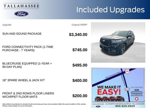 New 2026 Ford Explorer ST w/ Sun And Sound Package image 3