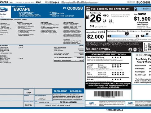 Used 2014 Ford Escape SE w/ Equipment Group 201A image 25