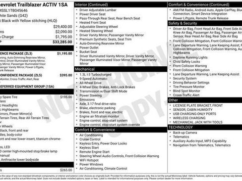 New 2026 Chevrolet TrailBlazer ACTIV w/ Convenience Package image 20