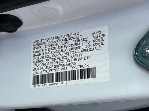 Used 2022 Honda Ridgeline Black Edition image 22