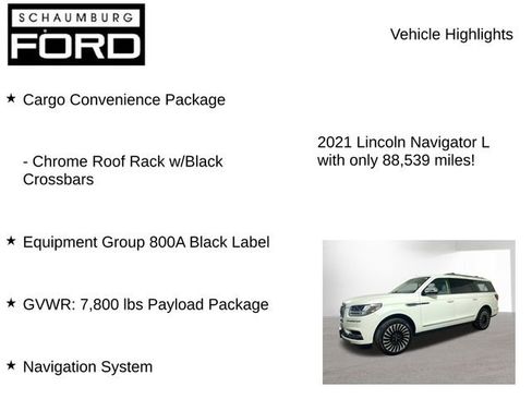 Used 2021 Lincoln Navigator L Black Label w/ Cargo Convenience Package image 7