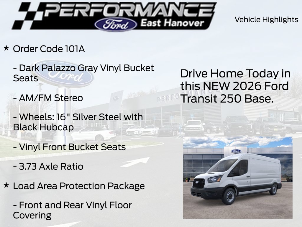 New 2026 Ford Transit 250 148 Medium Roof w/ Load Area Protection Package RWD image 5