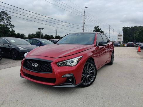 Used 2020 INFINITI Q50 Red Sport 400 w/ Proactive Package AWD/4WD image 3