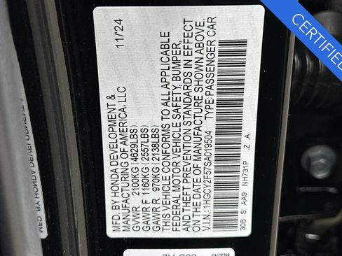 Certified 2025 Honda Accord Sport image 32