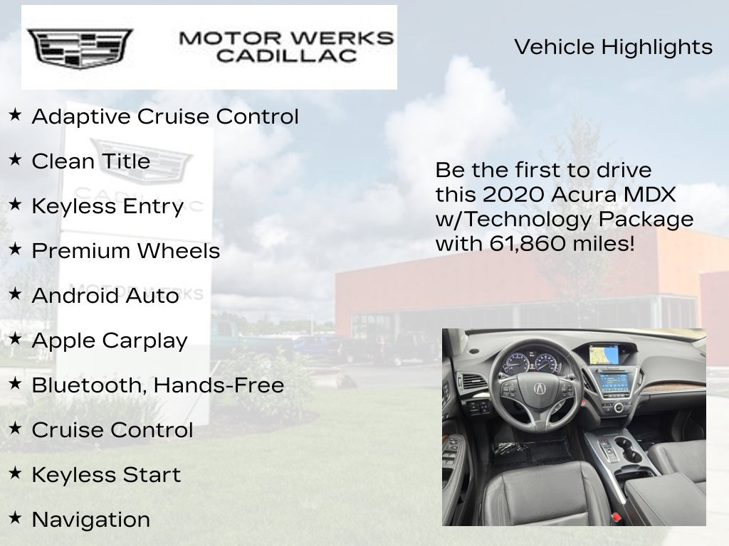 Used 2020 Acura MDX w/ Technology Package AWD/4WD image 12