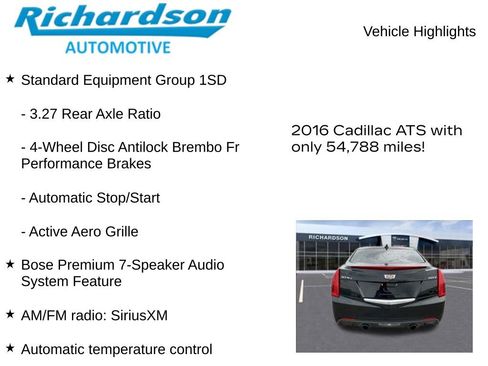 Used 2016 Cadillac ATS 2.0T AWD Sedan image 10