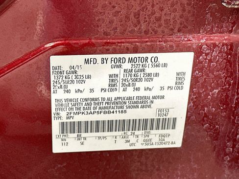 Used 2015 Ford Edge Sport w/ Equipment Group 401A FWD image 24