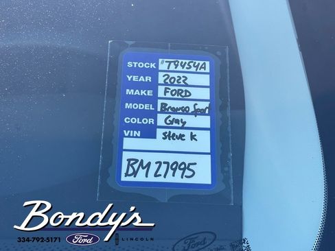Used 2022 Ford Bronco Sport Big Bend w/ Convenience Package image 25
