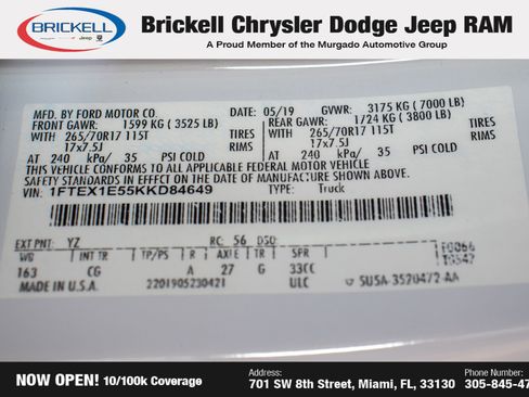 Used 2019 Ford F150 XL w/ Equipment Group 101A Mid image 33