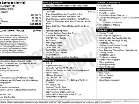 Used 2022 Kia Sportage Nightfall Edition w/ Nighfall AWD Premium Package image 45