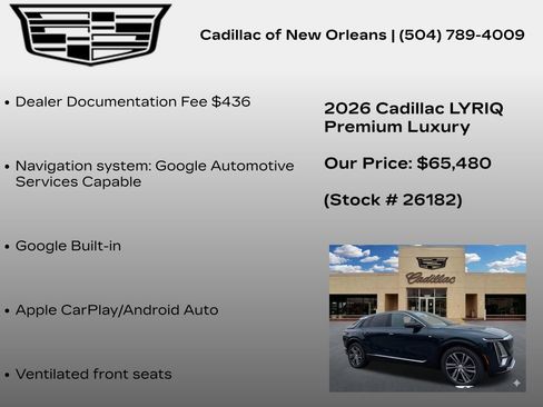 New 2026 Cadillac Lyriq Premium Luxury RWD image 7