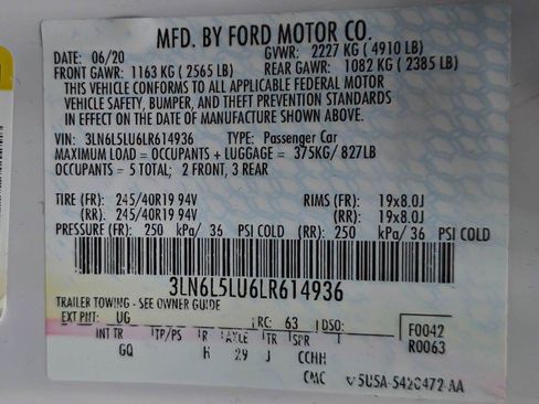 Used 2020 Lincoln MKZ Reserve w/ Elements Package FWD image 42