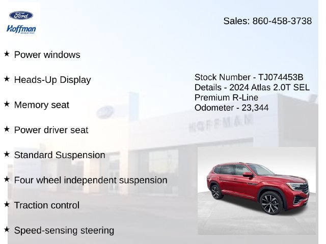 Used 2024 Volkswagen Atlas SEL Premium R-Line AWD/4WD image 15