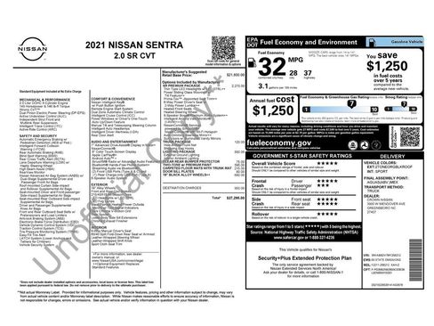 Used 2021 Nissan Sentra SR w/ SR Premium Package FWD image 5