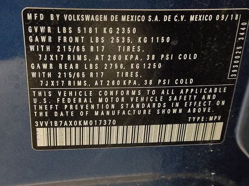 Used 2019 Volkswagen Tiguan S w/ Driver Assistance Package FWD image 33