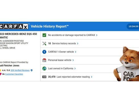 Used 2023 Mercedes-Benz EQS 450+ 4MATIC SUV image 2