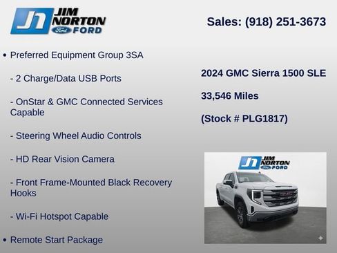 Used 2024 GMC Sierra 1500 SLE w/ X31 Off-Road Package AWD/4WD image 15