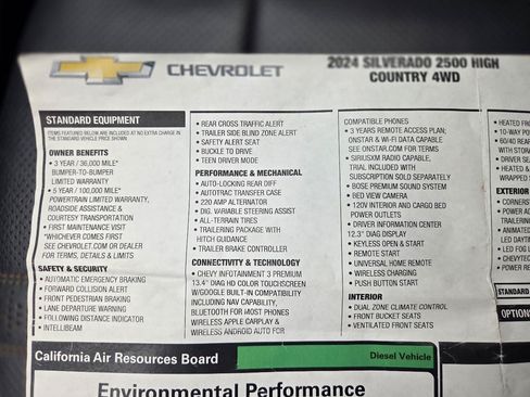 Used 2024 Chevrolet Silverado 2500 High Country w/ High Country Premium Package AWD/4WD image 52