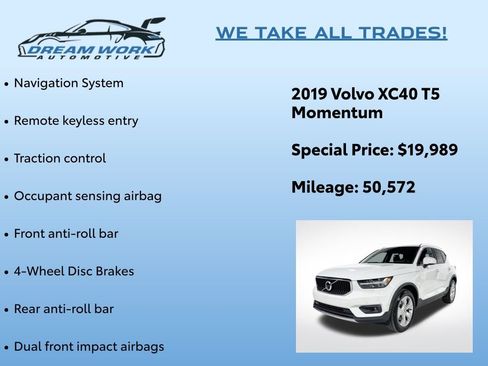 Used 2019 Volvo XC40 T5 Momentum image 2