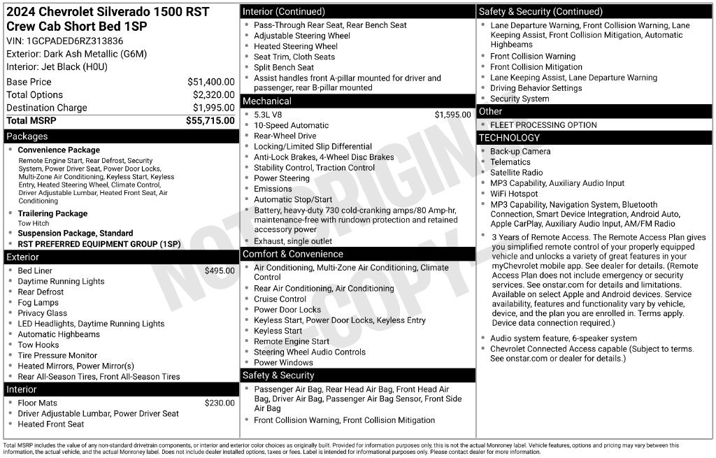 Used 2024 Chevrolet Silverado 1500 RST RWD image 41