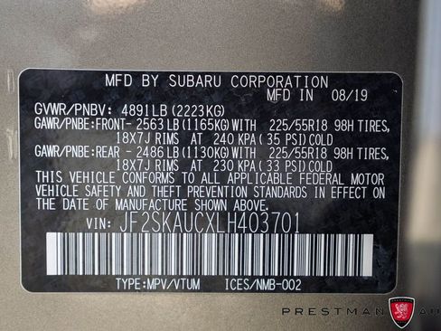 Used 2020 Subaru Forester Limited w/ Popular Package #3 AWD/4WD image 47