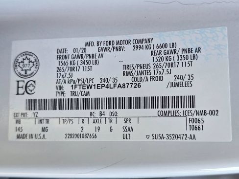 Used 2020 Ford F150 XLT w/ Trailer Tow Package AWD/4WD image 30