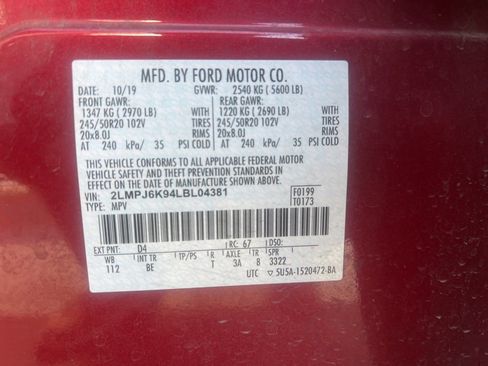 Used 2020 Lincoln Nautilus Reserve image 5