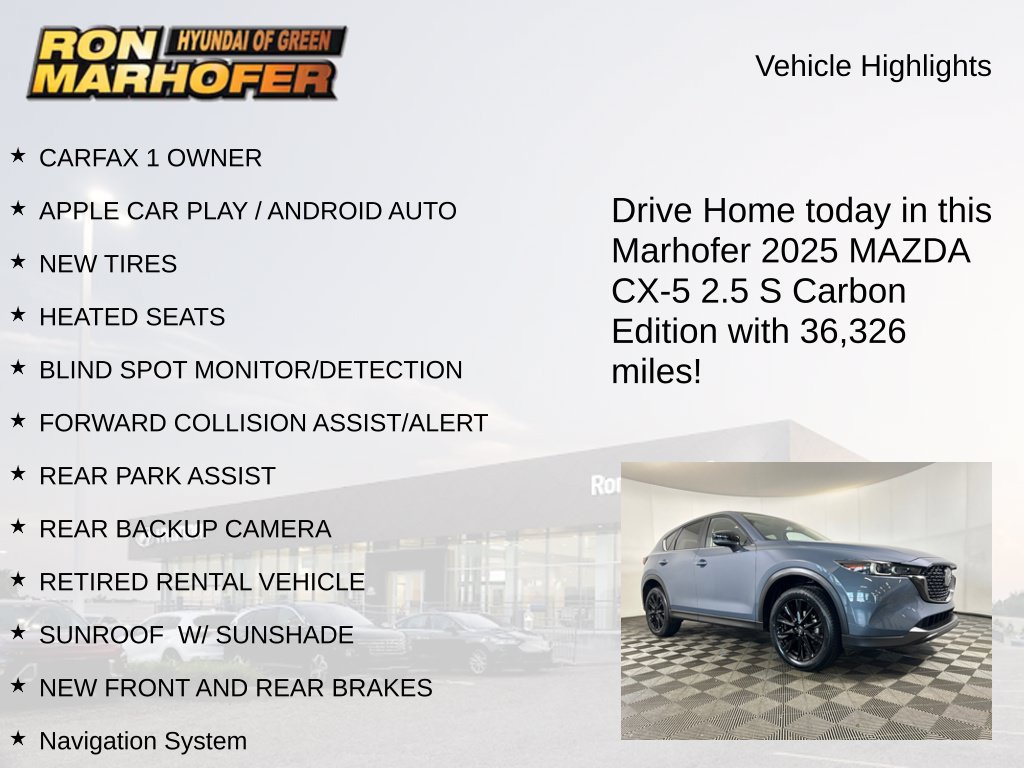 Used 2025 MAZDA CX-5 Carbon Edition AWD/4WD image 14
