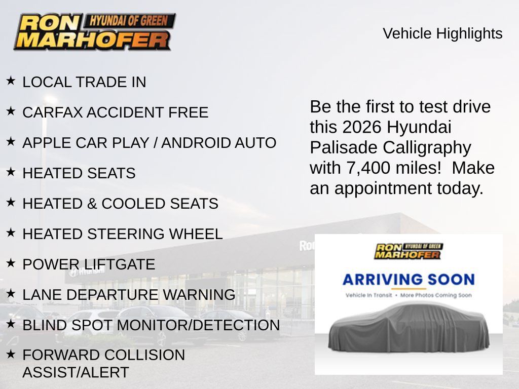 Used 2026 Hyundai Palisade Calligraphy FWD image 2