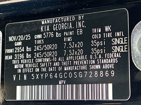 New 2025 Kia Telluride S image 36