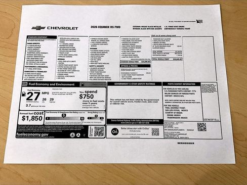 New 2026 Chevrolet Equinox RS w/ Convenience Package III image 14