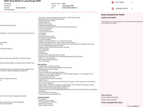 Used 2020 Tesla Model S Long Range image 3
