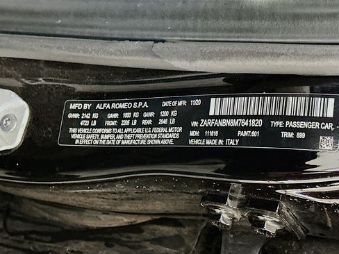 Used 2021 Alfa Romeo Giulia Ti w/ Active Assist 2 Package TI image 12