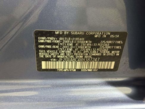 Used 2024 Subaru Crosstrek 2.0i AWD/4WD image 16