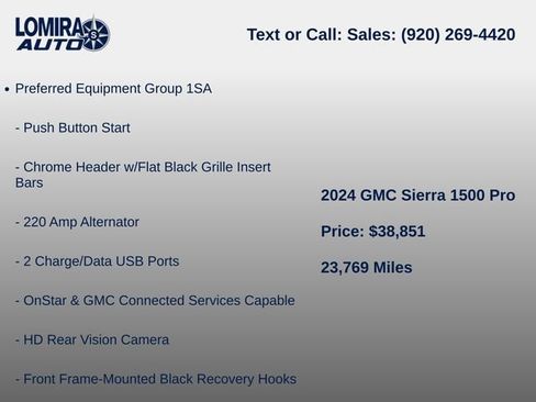 Used 2024 GMC Sierra 1500 Pro w/ Graphite Edition AWD/4WD image 6
