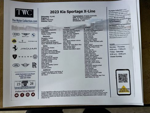 Used 2023 Kia Sportage X-Line w/ X-Line Premium Package AWD/4WD image 48