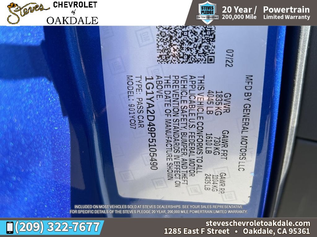 Certified 2023 Chevrolet Corvette Stingray Coupe w/ Z51 Performance Package RWD image 32