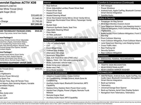New 2026 Chevrolet Equinox ACTIV w/ Safety and Technology Package image 30