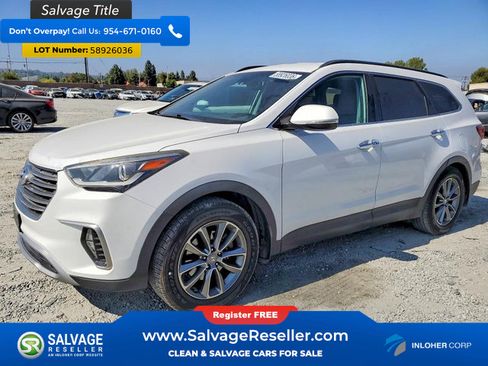 Used 2017 Hyundai Santa Fe Limited w/ Cargo Package FWD image 1