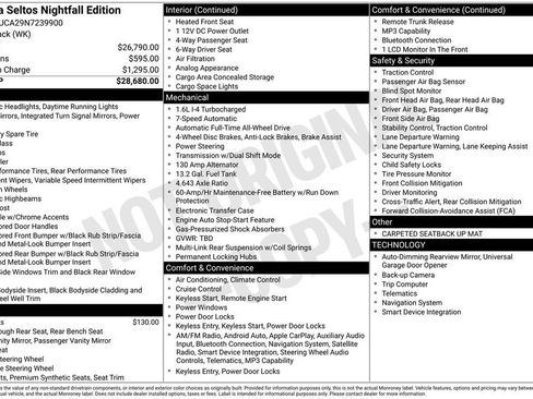 Certified 2022 Kia Seltos Nightfall Edition image 4