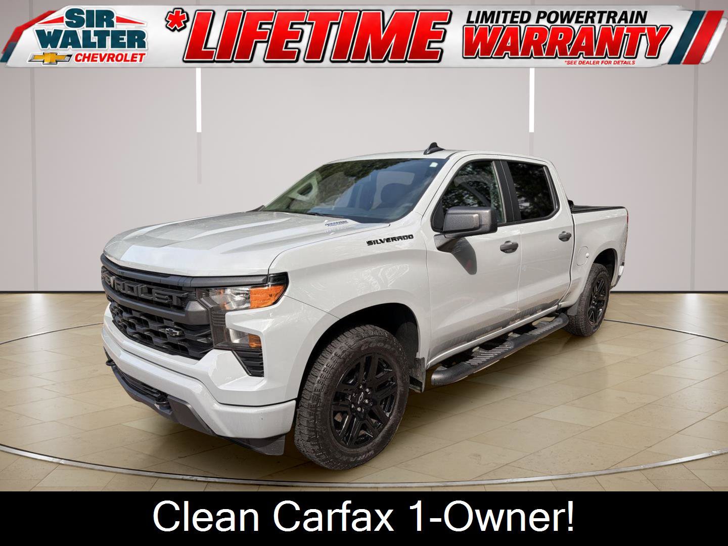 Used 2024 Chevrolet Silverado 1500 Custom w/ Turbomax Blackout Package RWD image 1