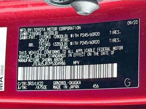Certified 2023 Toyota 4Runner TRD Sport w/ Technology Package RWD image 34