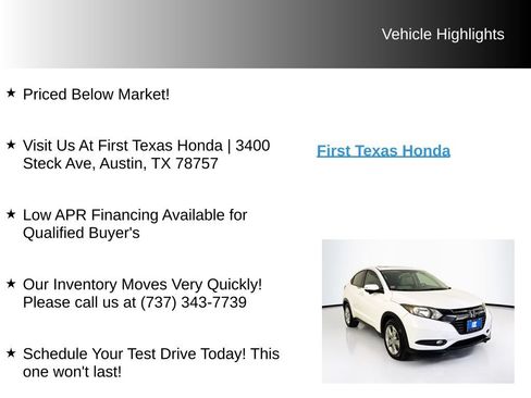 Used 2016 Honda HR-V EX image 9