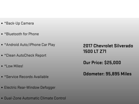 Used 2017 Chevrolet Silverado 1500 LT w/ All Star Edition AWD/4WD image 12