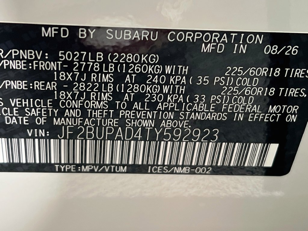 New 2026 Subaru Outback Premium AWD/4WD image 22