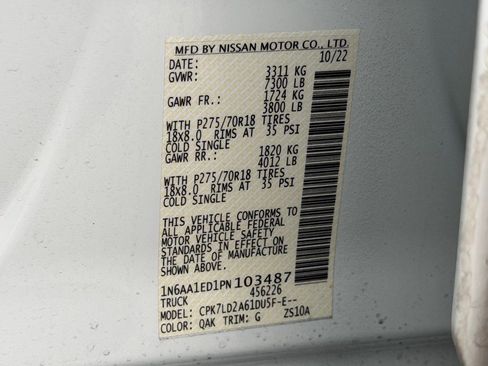 Used 2023 Nissan Titan PRO-4X w/ Pro-4x Convenience Package image 27